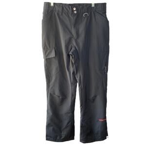 Arctix Mountain Premium Mesh-Lined Black Snowboard Cargo Pants, Size S